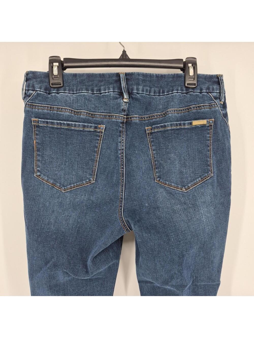 Chico's So Slimming Dark Wash Blue Denim Jeans Women's Size 2 ( 12 ) - Picture 6 of 16